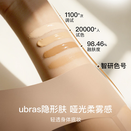 ubras无尺码隐形背心文胸罩舒适无痕无钢圈夏季粉底液内衣女薄款 - 图2