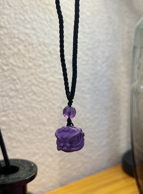 天然白象果醒狮手工编绳项链男女情侣闺蜜项链学生礼物生日礼物