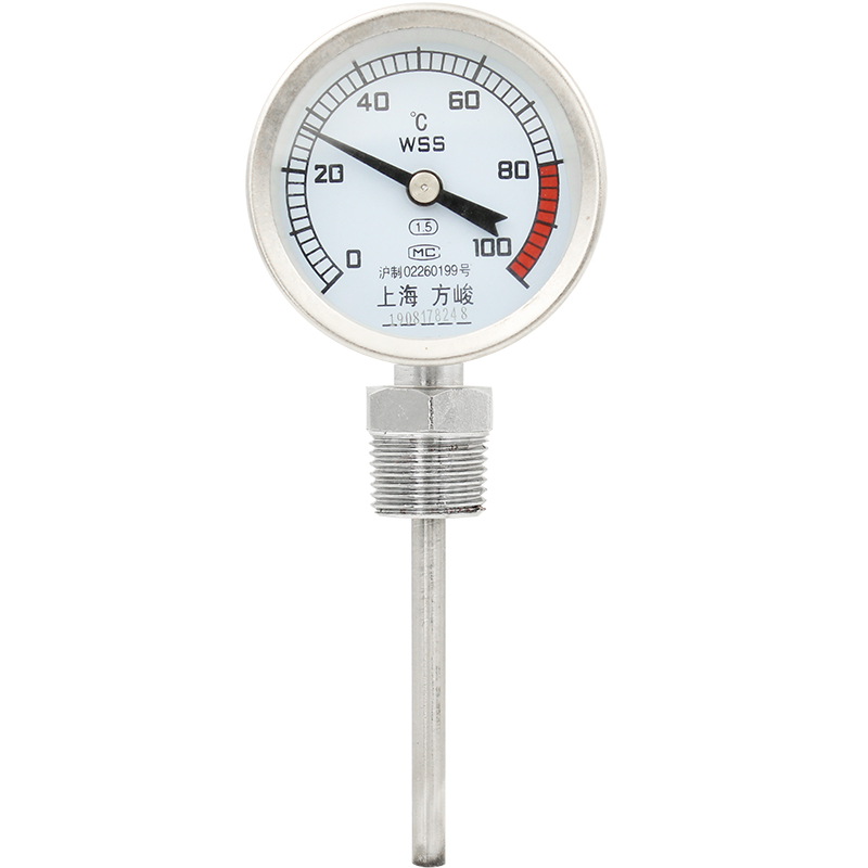 包邮WSS-313双金属温度计4分空调管道锅炉100度水温表上海方峻50-图3