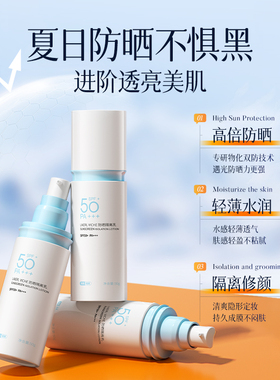 小蓝瓶防晒隔离乳二合一SPF50+
