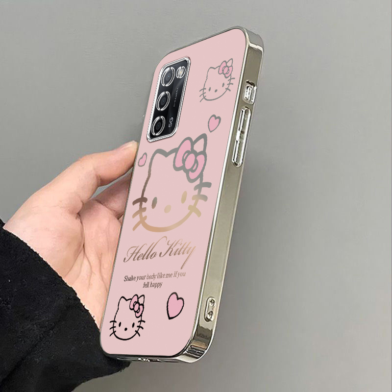 oppoA55手机壳oppoPEMM20套oppo新款PEMM00啊opa全包oppa防摔PEMMOO电镀opp0pp0ppo555g男A55S5g女OP粉色kt猫 - 图2