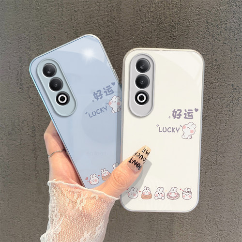适用OPPOA3x手机壳OPPO新款A3i5G保护OPPOAX套OPA/OPPA硬玻璃OPP0PP0PPO全包PPOA/OPOA防摔OPOPA男女好运兔子 - 图1