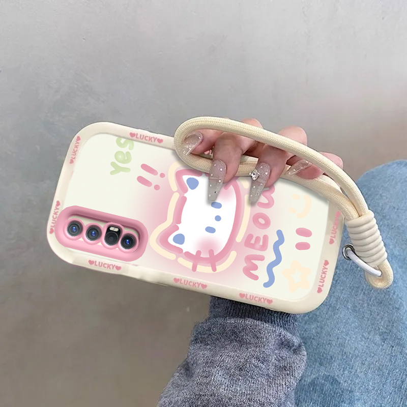 适用OPPOReno3Pro手机壳OPPO新款Reno套OPPOReon硅胶0PP0Ren03Pr0高级感OPPORone全包防摔Por5G男女害羞kt猫 - 图1