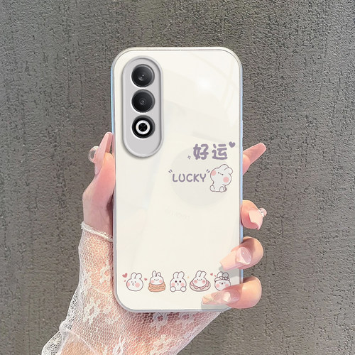 适用OPPOA3x手机壳OPPO新款A3i5G保护OPPOAX套OPA/OPPA硬玻璃OPP0PP0PPO全包PPOA/OPOA防摔OPOPA男女好运兔子 - 图2
