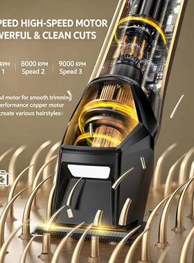 Cordless Hair Clipper for Men, LED Fast Charge Long Runtime
