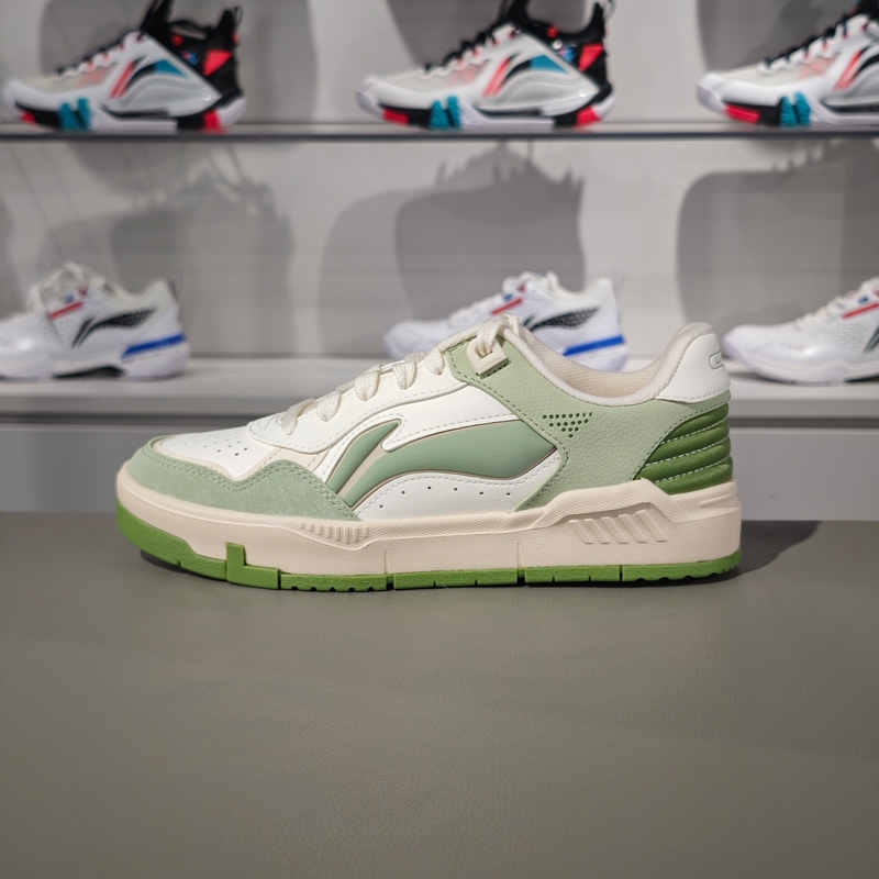 正品李宁休闲鞋女2024秋季新款COMMON80s舒适软弹经典板鞋AGCU084 - 图3