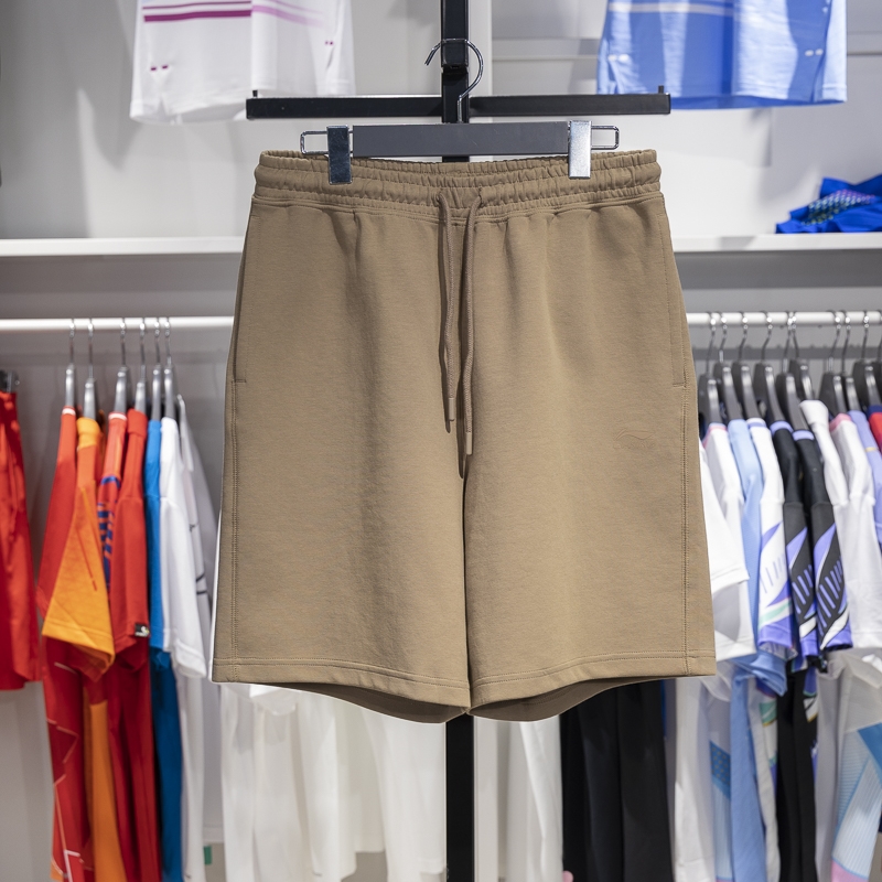 正品李宁短卫裤夏季新品中国色系列男子休闲运动五分裤AKST079 - 图3