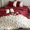 French girly cotton satin long-staple cotton four-piece set