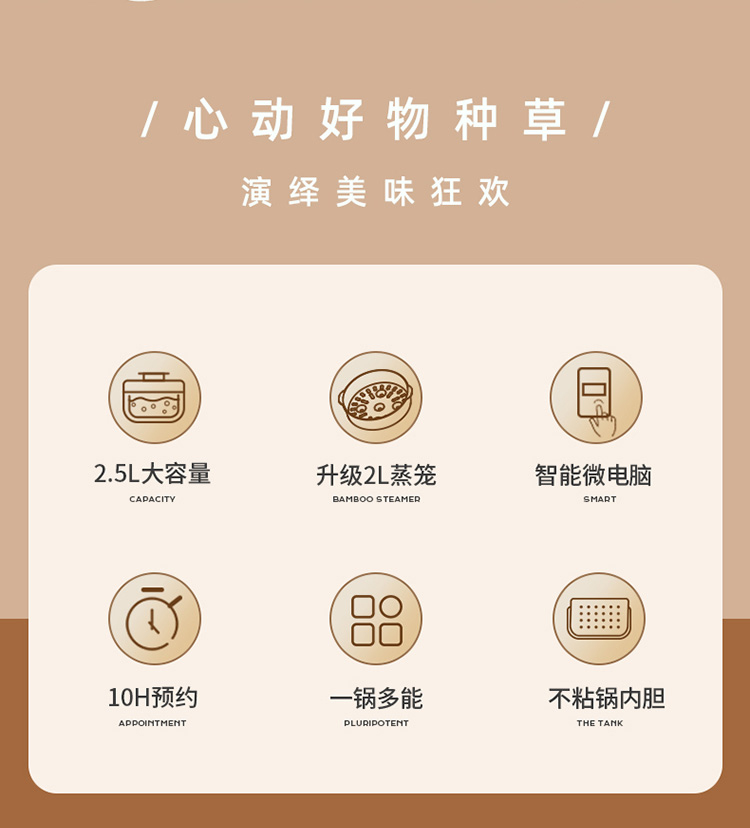 电煮锅多功能一体锅家用智能电炒锅宿舍煮面小电锅2人3火锅-图2