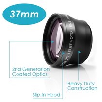 37MM 2 0X Increased Distance Lens 2X add-on lens Front bore 46MM Foreign trade