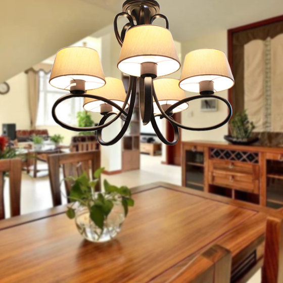 Simple modern Panasonic American country iron bedroom lamp