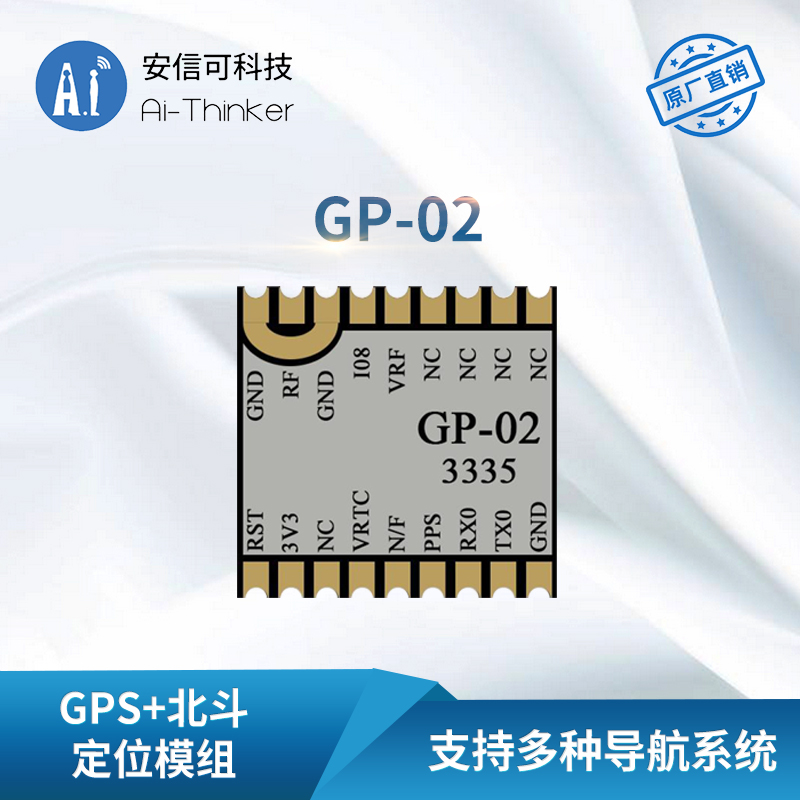 安信可GPS/BDS/GNSS多模卫星导航模块GP-02 支持多系统联合定位 - 图0