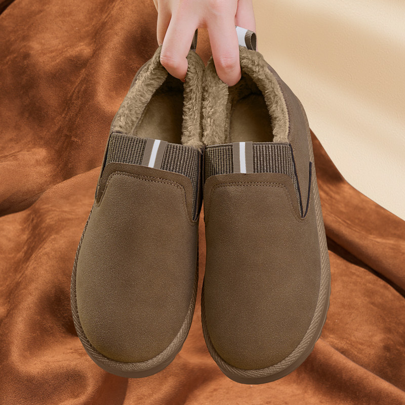 棉鞋女冬加绒老北京布鞋一脚蹬毛毛鞋加厚保暖冬款休闲妈妈豆豆鞋,淘宝优惠券,粉丝福利购,淘宝优惠卷