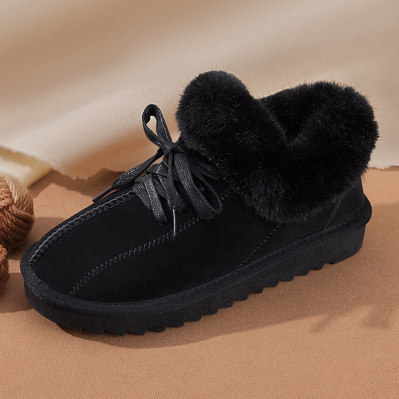 雪地靴女外穿加绒加厚2025冬季新款豆豆妈妈保暖老北京一脚蹬棉鞋,淘宝优惠券,粉丝福利购,淘宝优惠卷