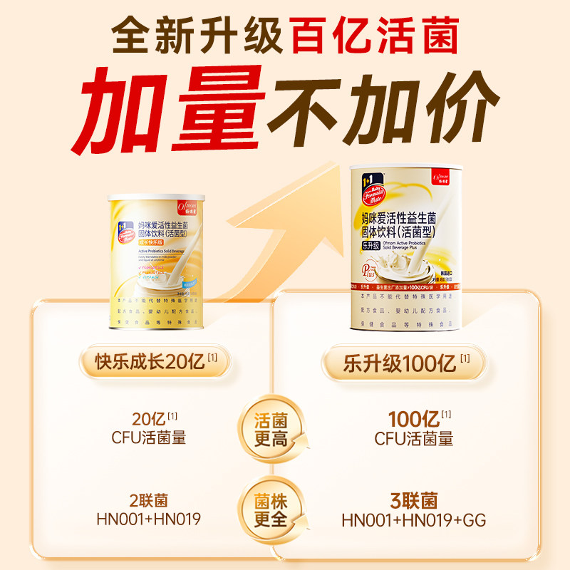 妈咪爱益生菌婴幼儿童宝宝成人全人群通用肠道双歧杆菌益生元30支