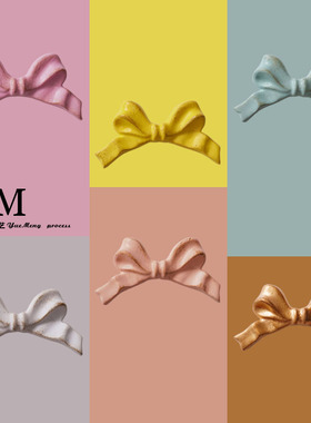 复古可爱风树脂蝴蝶结筷架小摆件