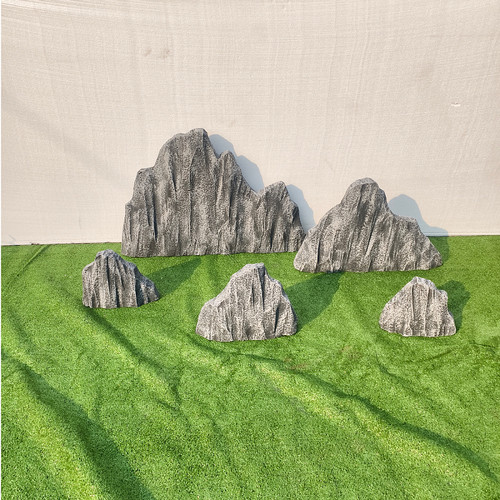 雪浪石泡沫石头假石头块道具仿真假山庭院别墅造景装饰户外摆件 - 图2