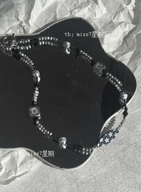 星群｜原创小众设计高级ins简约千禧y2k星星复古捷克珠串珠项链