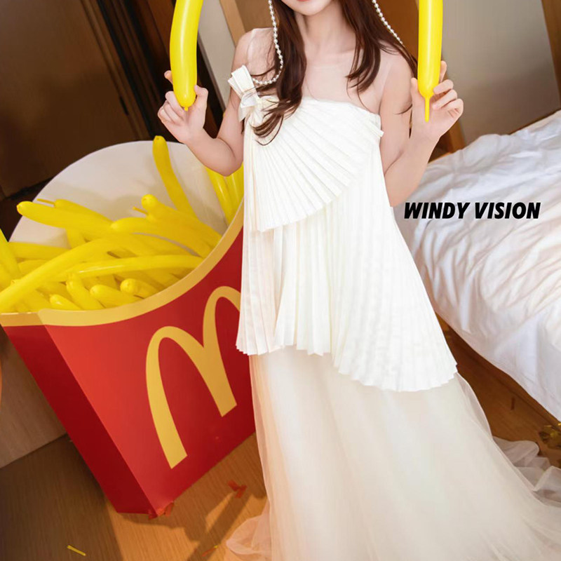 晨拍礼服女新娘法式高级感网纱礼服梦幻表演婚纱礼服敬酒服连衣裙,淘宝优惠券,粉丝福利购,淘宝优惠卷