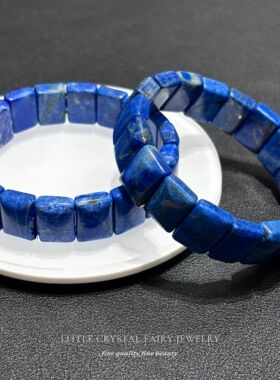 天然青金石手牌排手链可diy原创水晶文玩流行礼物女生文艺饰品