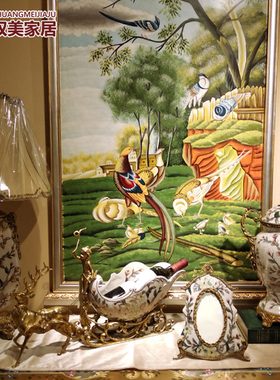 双美欧式风豪宅电视柜陶瓷摆件