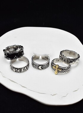 小众设计男女复古戒指