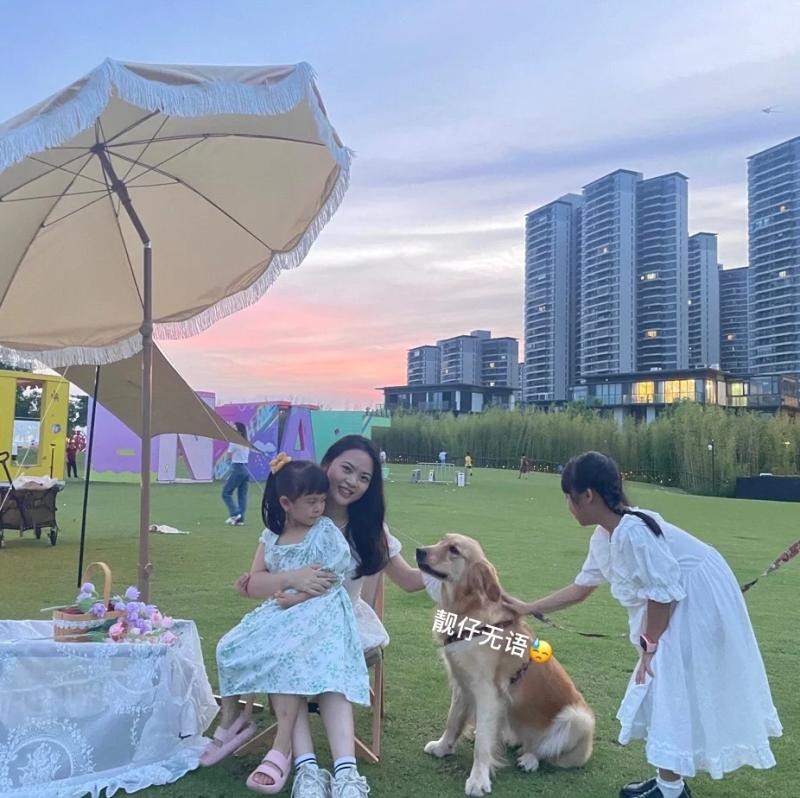 沙滩夏季防晒遮阳用伞马卡龙户外道具太阳伞二折伞花园庭院折叠伞 - 图0