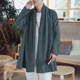 Cotton and linen retro jacket spring and autumn men's Chinese style Tang suit