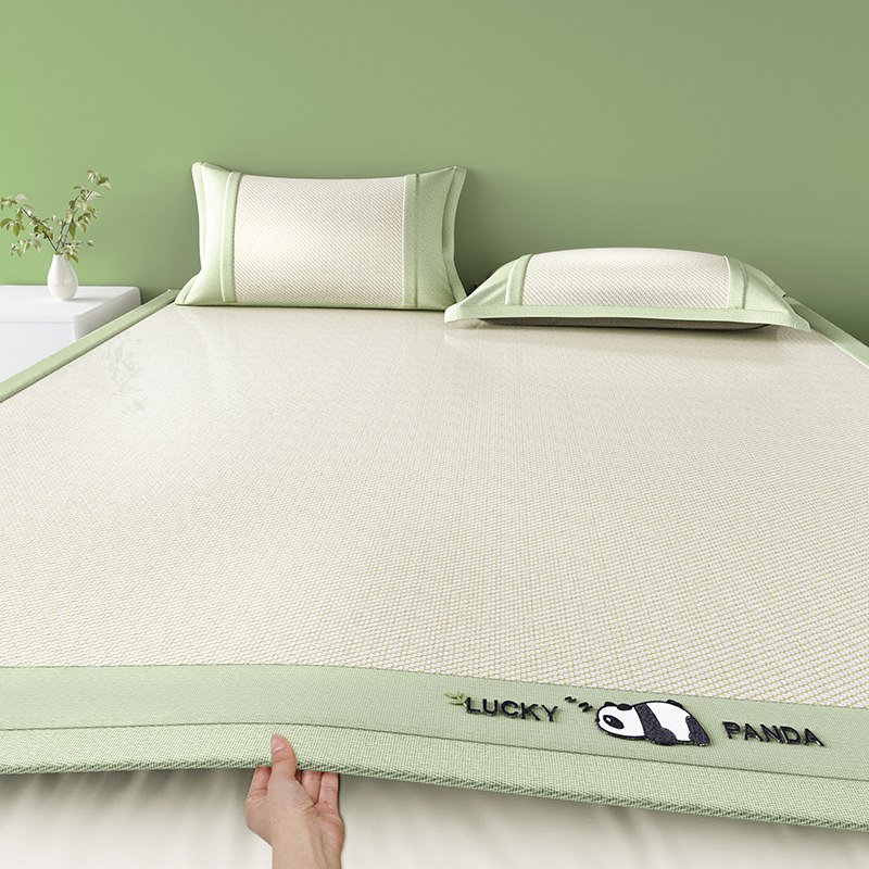 2025新款冰丝凉席夏天冰藤席三件套床笠可机洗夏季抗菌软席子空调,淘宝优惠券,粉丝福利购,淘宝优惠卷