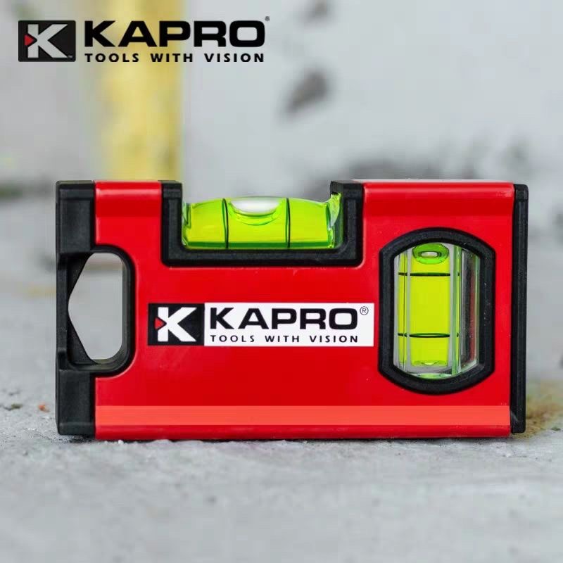 KAPRO进口开普路高精度加厚铝合金强磁气泡水平尺771带磁迷你便携