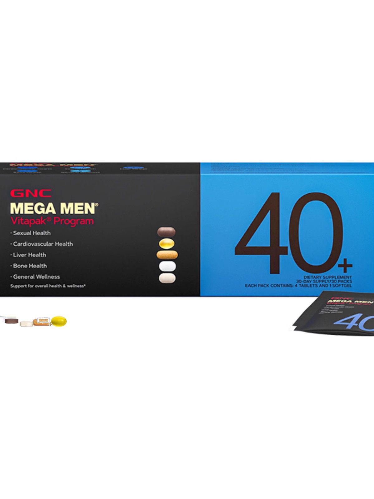 26年9月 GNC每日营养包40+岁男性复合维生素片矿物质时光包30包,淘宝优惠券,粉丝福利购,淘宝优惠卷