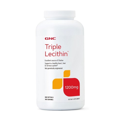 美国健安喜GNC三重大豆卵磷脂胶囊600mg 180粒Triple Lecithin - 图2