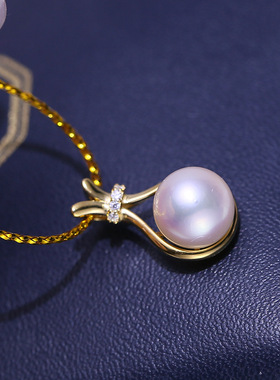 DIY配件S925纯银时尚经典珍珠吊