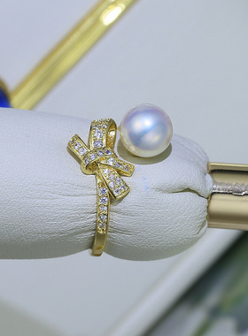 diy手工配件s925纯银开口蝴蝶结