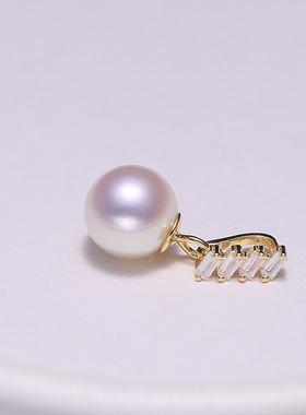 DIY配件S925纯银经典百搭珍珠吊