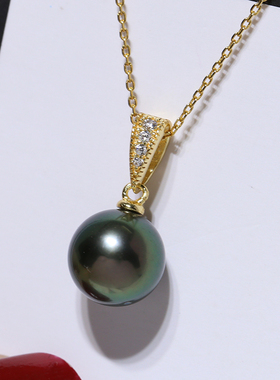 珍珠空托微镶锆石材料diy配件