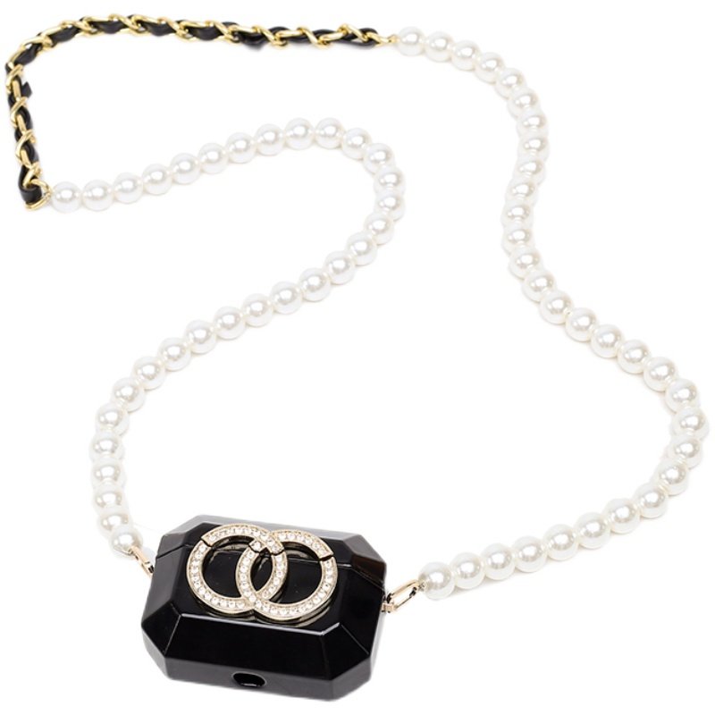 镶钻盒子包2026新款珍珠链条耳机包零钱包金属腰包晚宴潮包斜挎包,淘宝优惠券,粉丝福利购,淘宝优惠卷