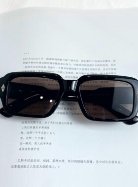 复古方框墨镜男高端欧美时尚2026新款太阳镜眼镜女防紫外线高级感