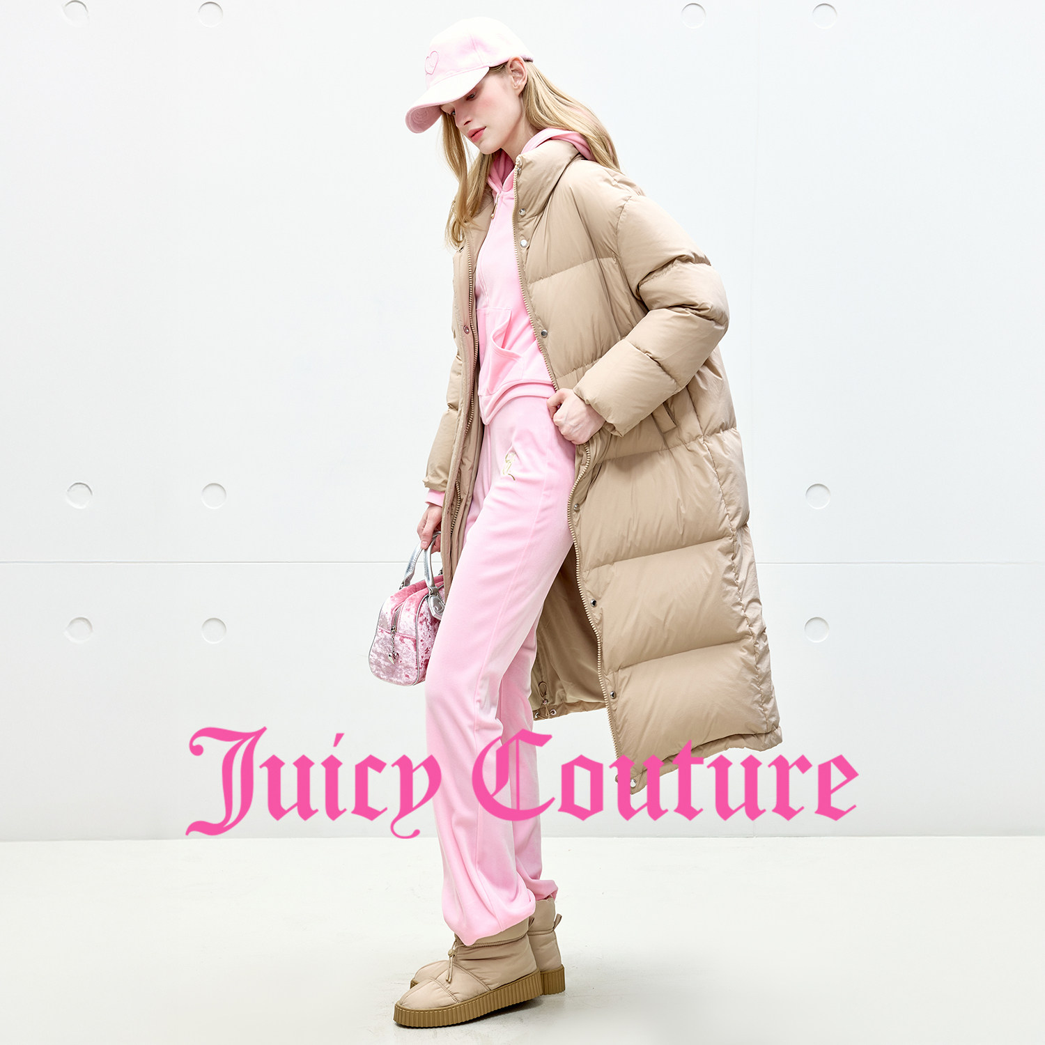 【90白鸭绒】Juicy Couture橘滋羽绒服女25年冬新款保暖长厚外套,淘宝优惠券,粉丝福利购,淘宝优惠卷