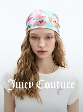 JuicyCouture橘滋满印丝巾
