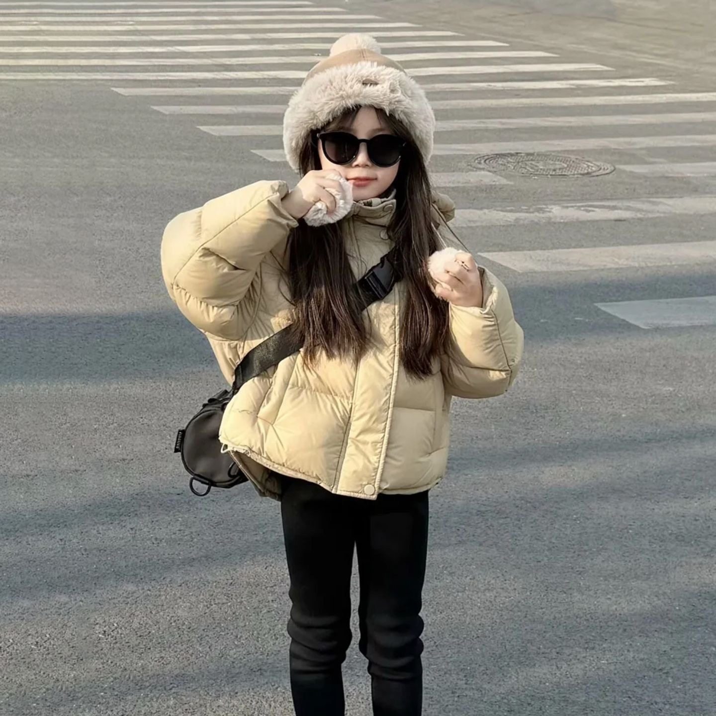 2026新款女童短款洋气加厚棉服韩版连帽面包服冬季外套保暖舒适,淘宝优惠券,粉丝福利购,淘宝优惠卷