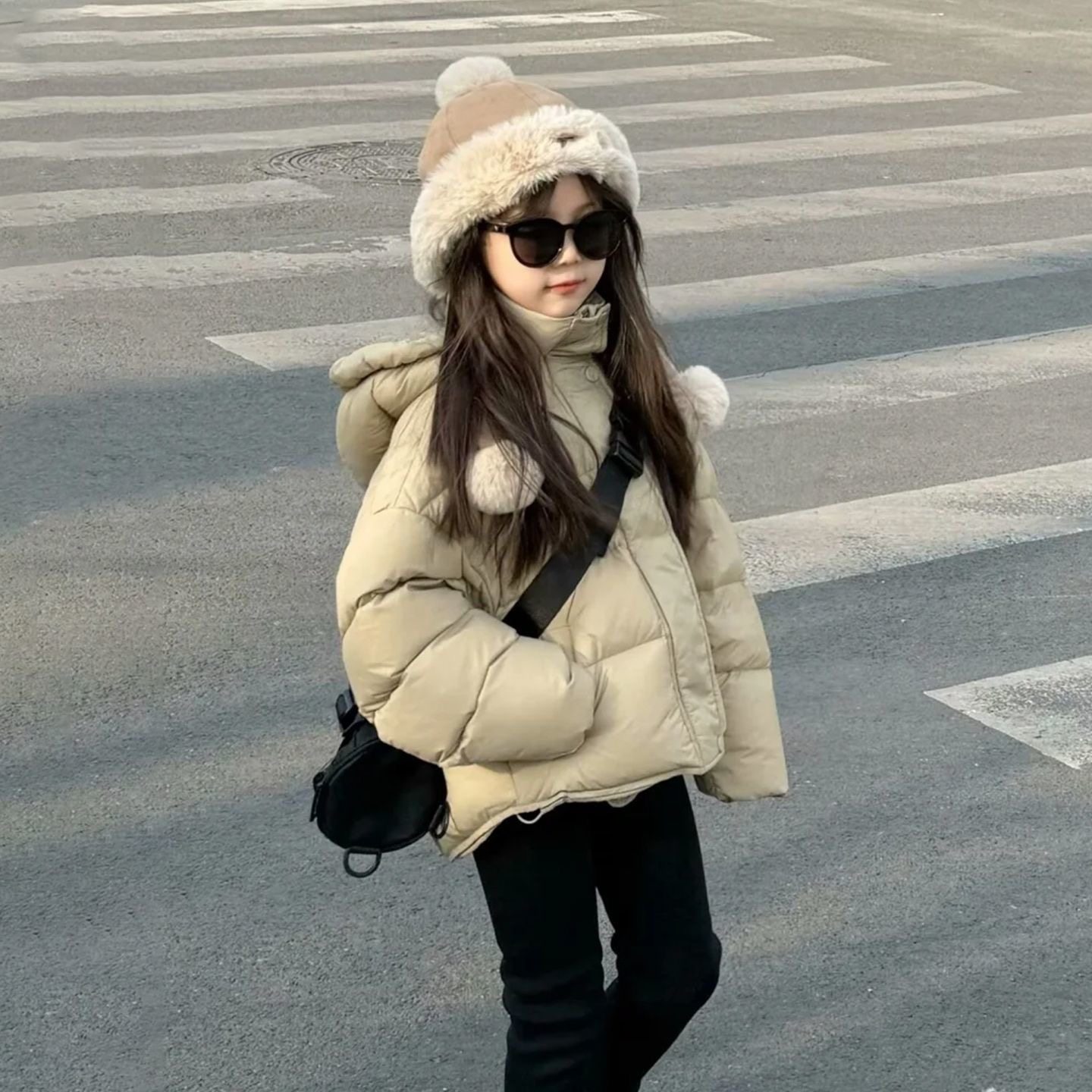 2026新款女童短款洋气加厚棉服韩版连帽面包服冬季外套保暖舒适,淘宝优惠券,粉丝福利购,淘宝优惠卷