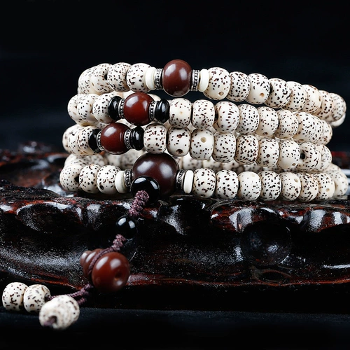 Четки из круглых бусин, четки бодхи из грецкого ореха подходит для мужчин и женщин, браслет, ожерелье для влюбленных, 108 бусин