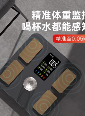 沃莱彩屏心率体脂秤专业版高精度