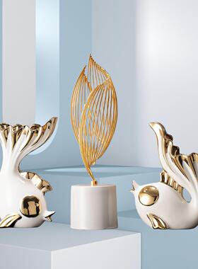 轻奢风生水起摆件高档客厅玄关电视柜酒柜家居装饰品