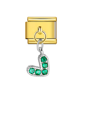 带钻V形爱心吊坠模块手链不锈钢挂钩DIY拼接弹力表带闺蜜礼物