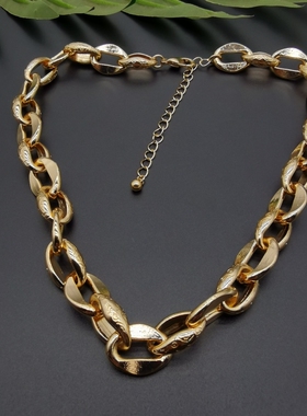 外贸饰品A5新款质感不规则裸链精致街拍时尚气质项链