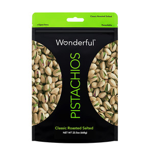 wonderful万多福盐焗开心果原色开心果原味无漂白坚果散装668g