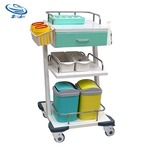 森凡 Cart Cart Cart Cart Cart Cart Многофункциональная косметическая медицинская больница Хирургическая хирургическая стойка для хранения корзины