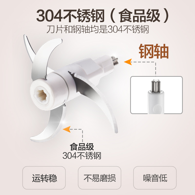 小熊绞肉机原装刀头 适用于QSJ-A03D2/B03E1/B02T2/B03F1/B02Q1 - 图0